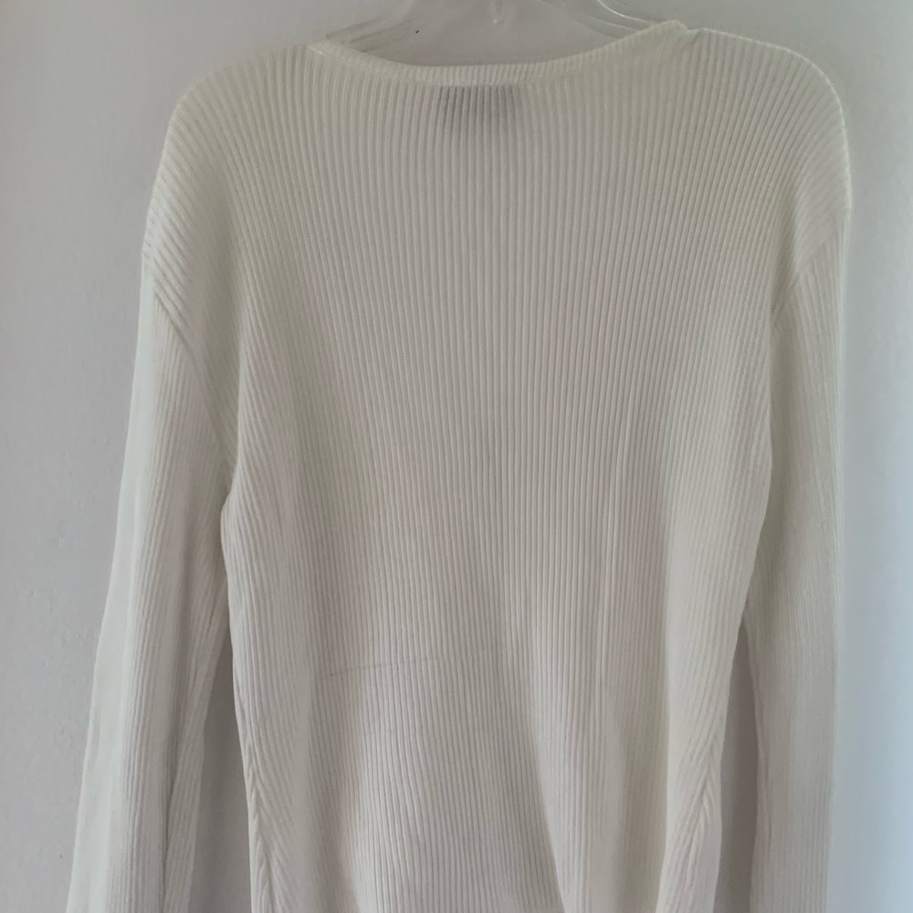 S.W.A.K. Inc. Light White Ribbed Women's Jacket, size M